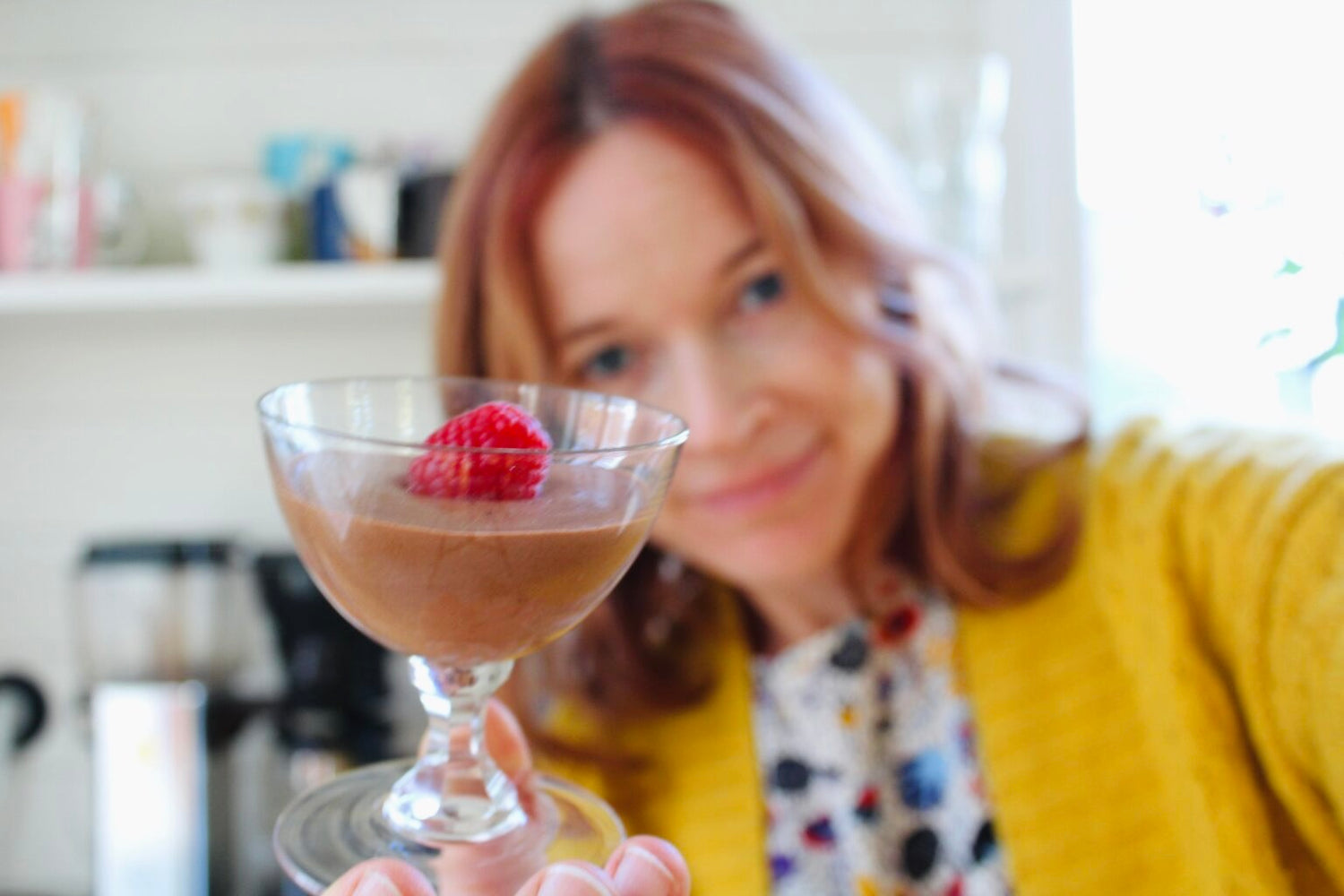 Chokladmousse på kikärtsspad