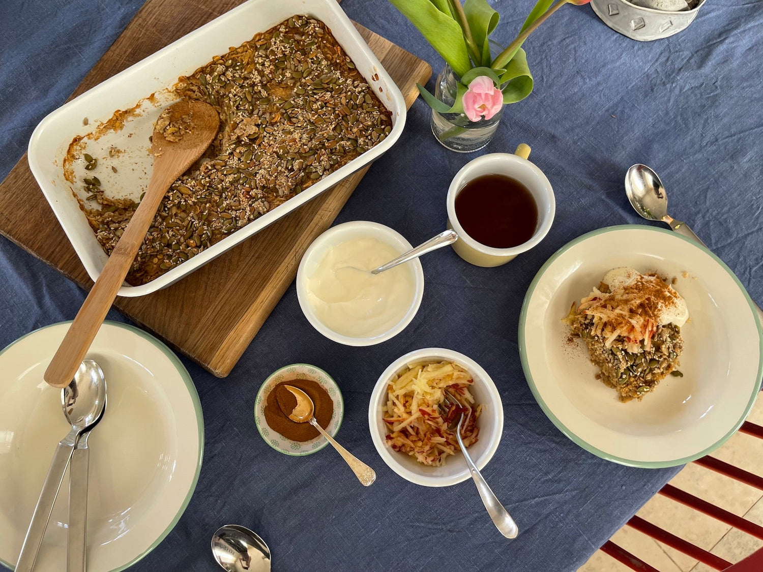 Bakad havre med ingefära & äpple