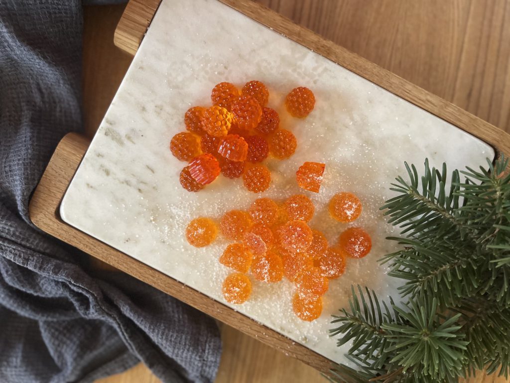 Geléhallon med saffran