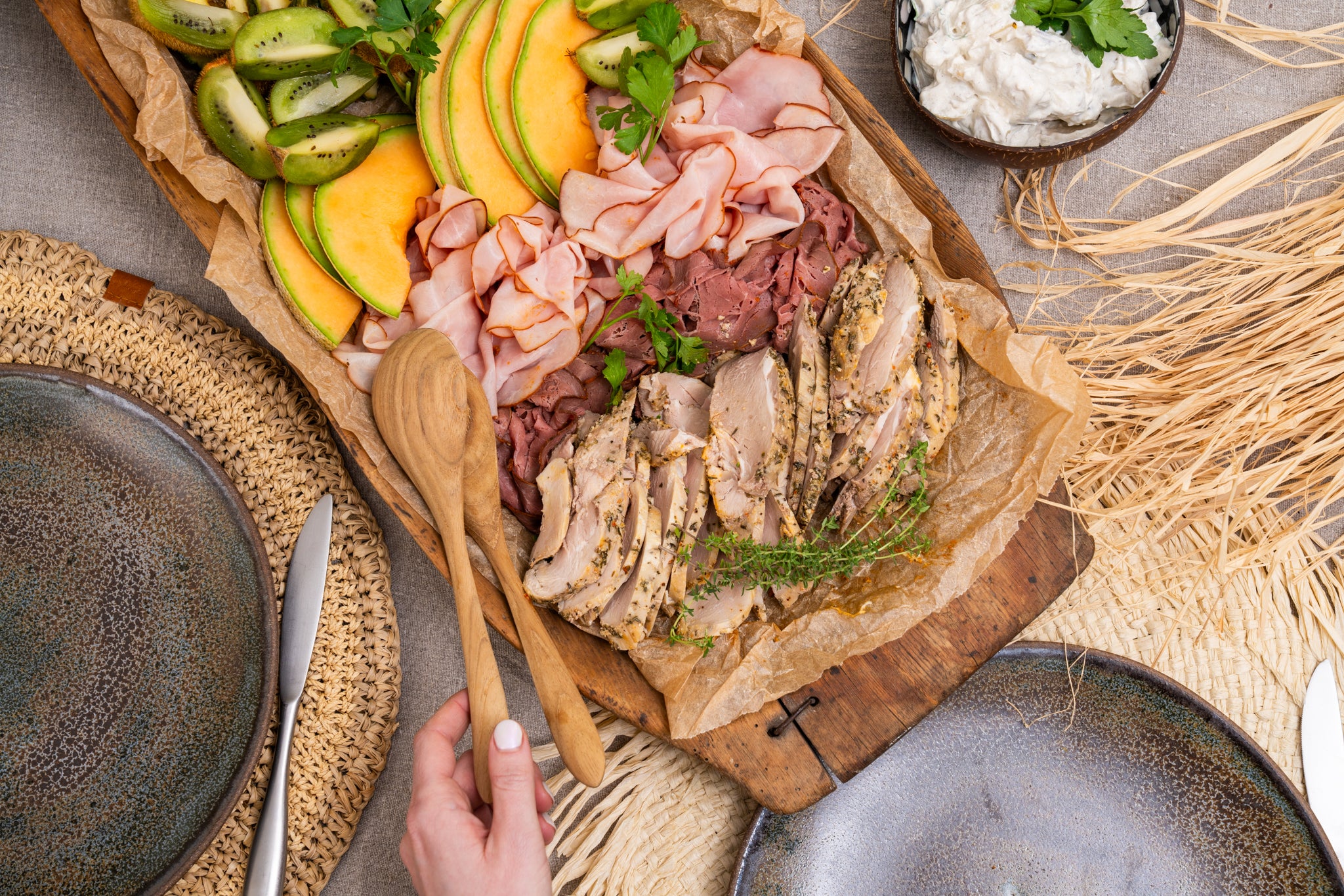 Exotisk tallrik - Fläskfilé