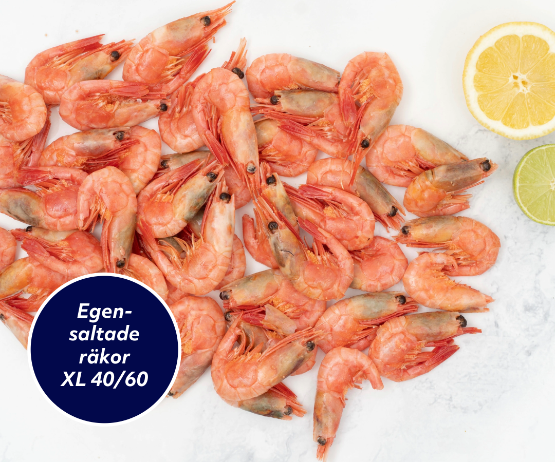 Egensaltade räkor XL 40/60 800 g