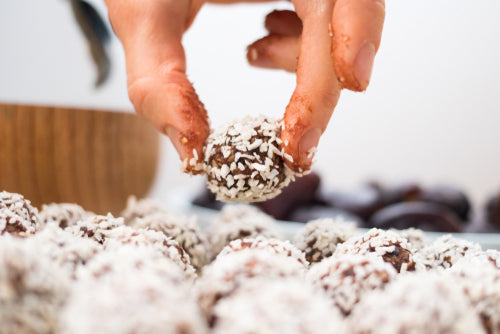 Chokladbollar med banan