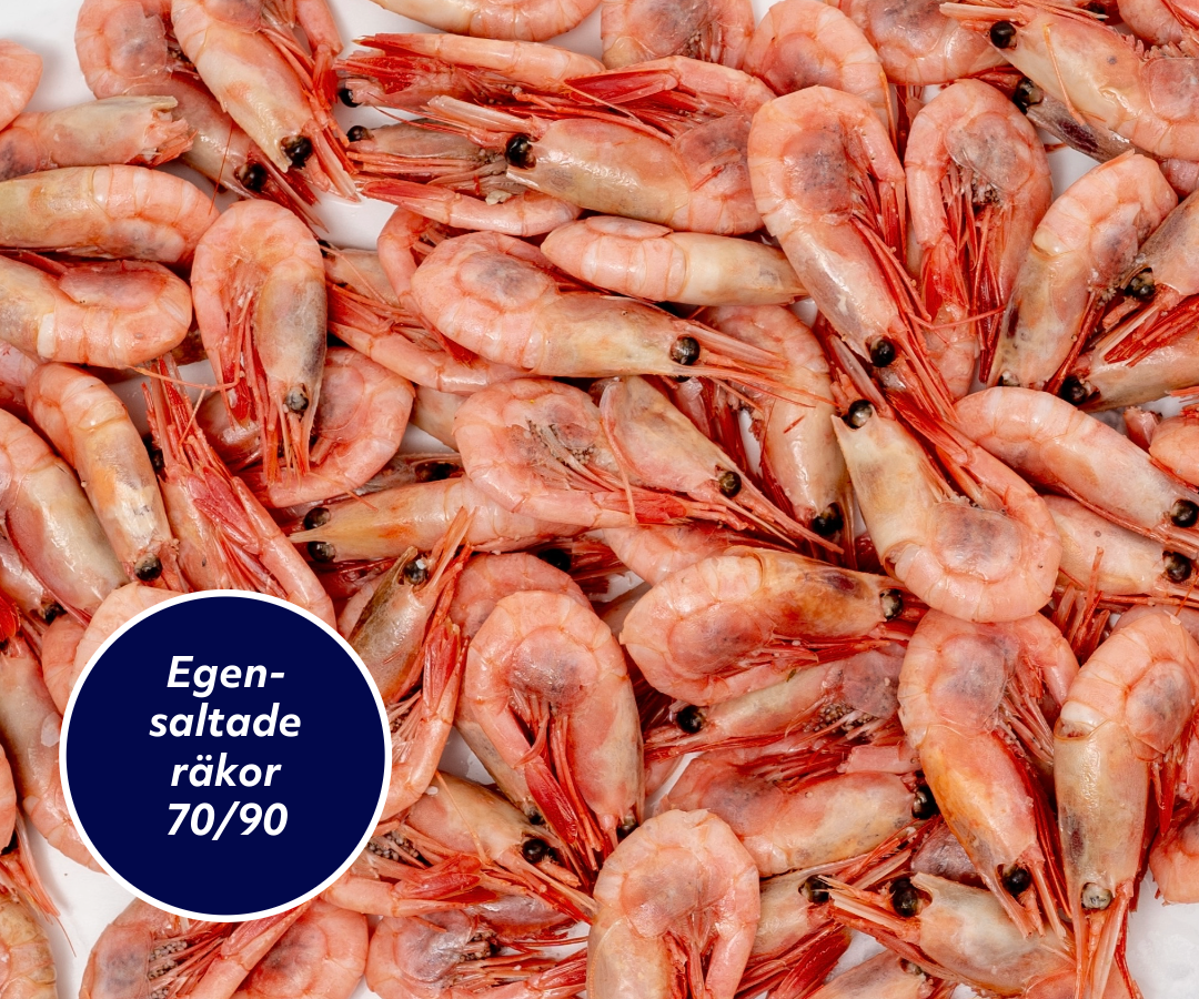 Egensaltade räkor 70/90 - 800g